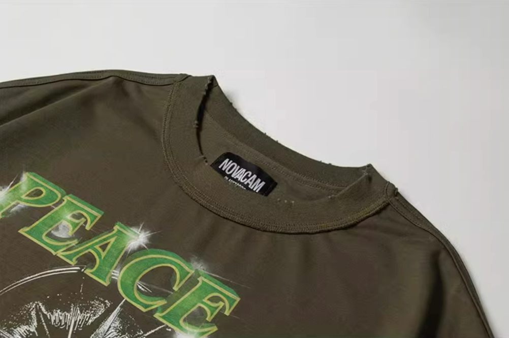NOVACAM Master Customized Vintage Printed Destroyed Tee | Face 3 Face