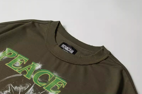 NOVACAM Master Customized Vintage Printed Destroyed Tee | Face 3 Face