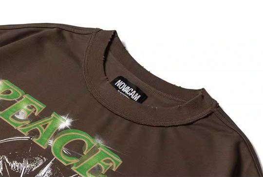 NOVACAM Master Customized Vintage Printed Destroyed Tee | Face 3 Face
