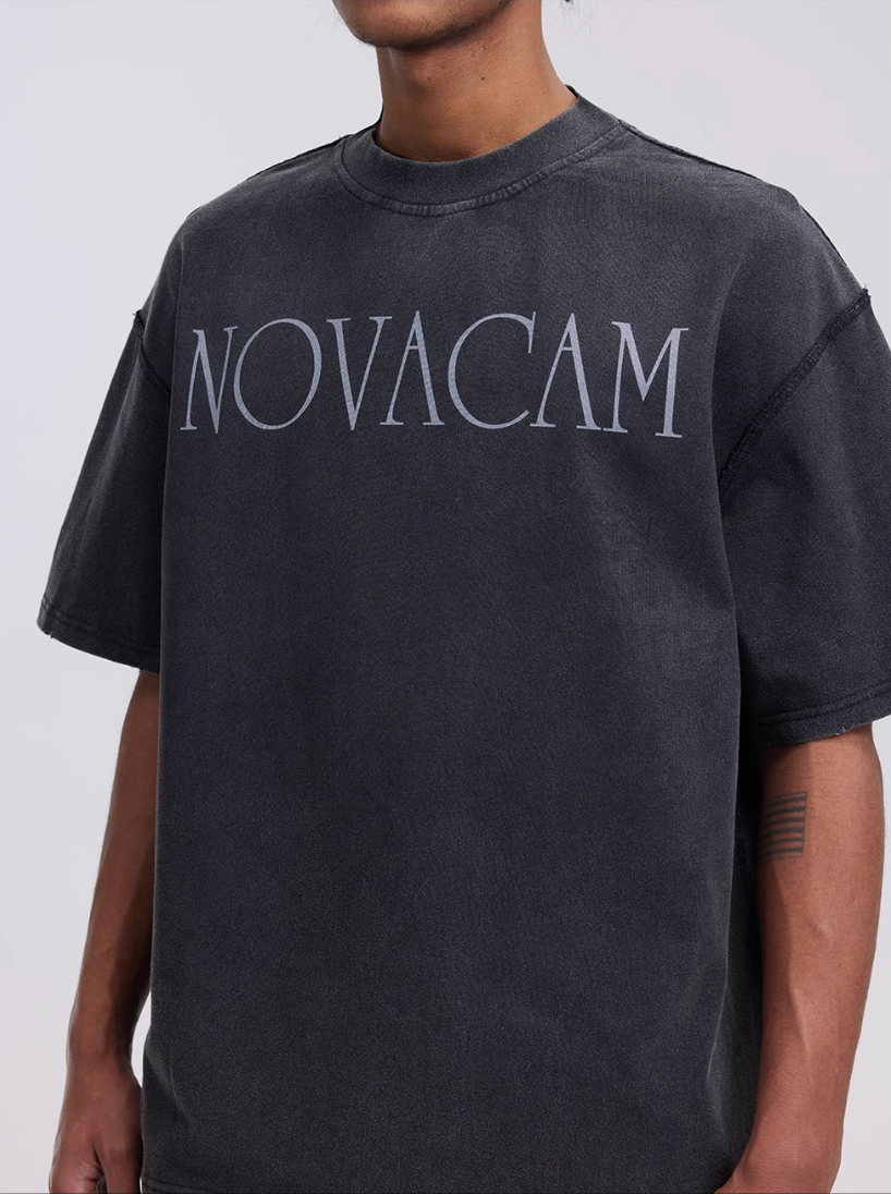 NOVACAM Simple Logo Ground Edge Backstitch Tee | Face 3 Face