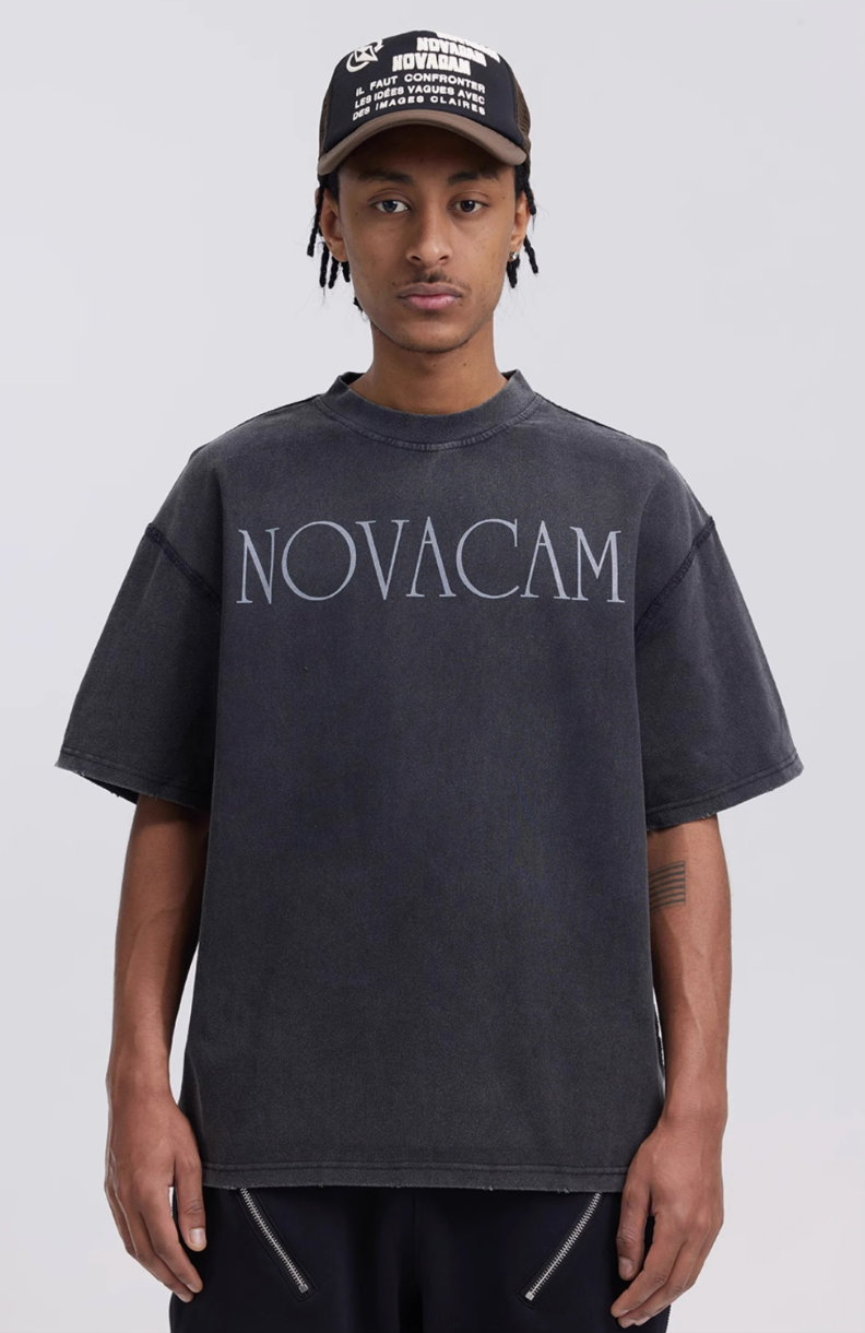 NOVACAM Simple Logo Ground Edge Backstitch Tee | Face 3 Face
