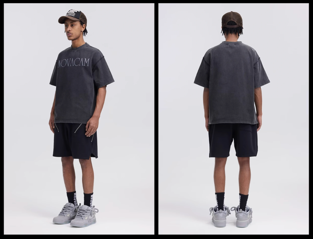 NOVACAM Simple Logo Ground Edge Backstitch Tee | Face 3 Face