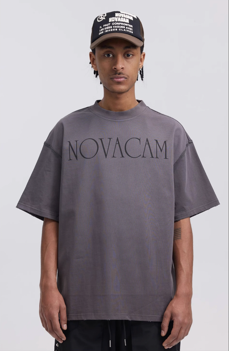 NOVACAM Simple Logo Ground Edge Backstitch Tee | Face 3 Face