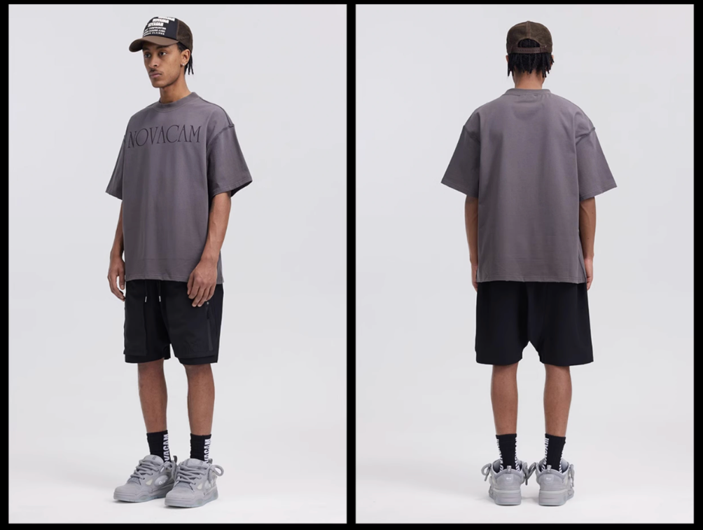 NOVACAM Simple Logo Ground Edge Backstitch Tee | Face 3 Face