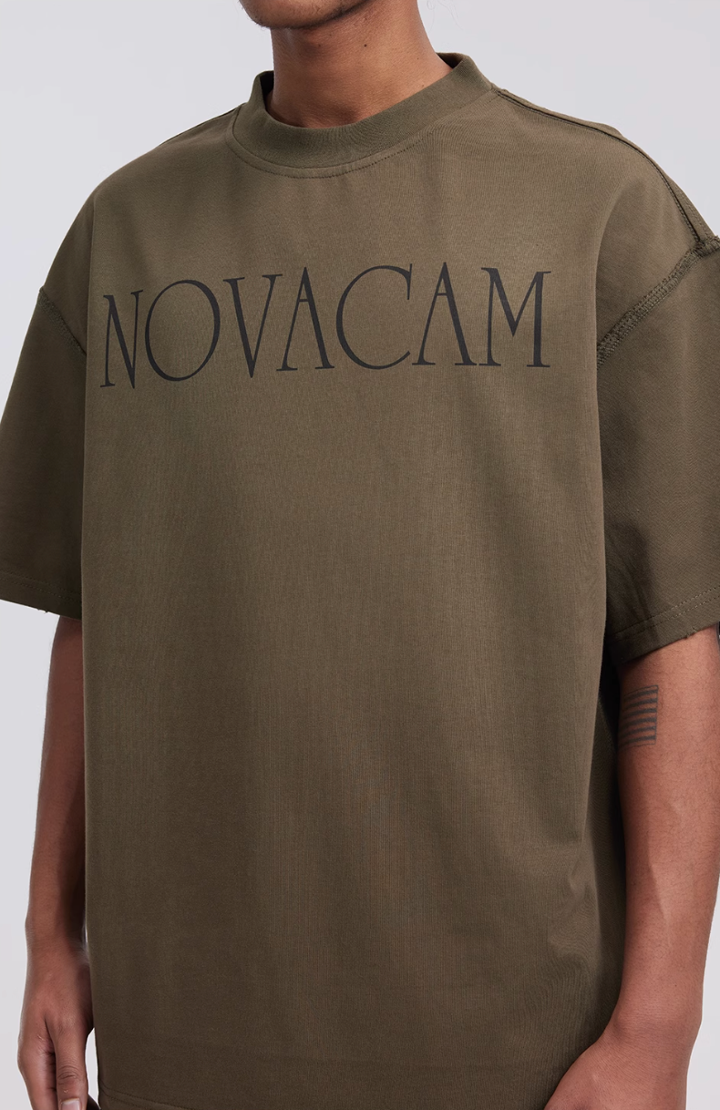 NOVACAM Simple Logo Ground Edge Backstitch Tee | Face 3 Face