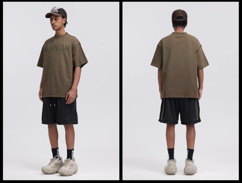 NOVACAM Simple Logo Ground Edge Backstitch Tee | Face 3 Face