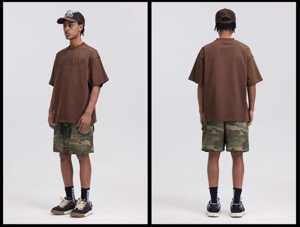 NOVACAM Simple Logo Ground Edge Backstitch Tee | Face 3 Face