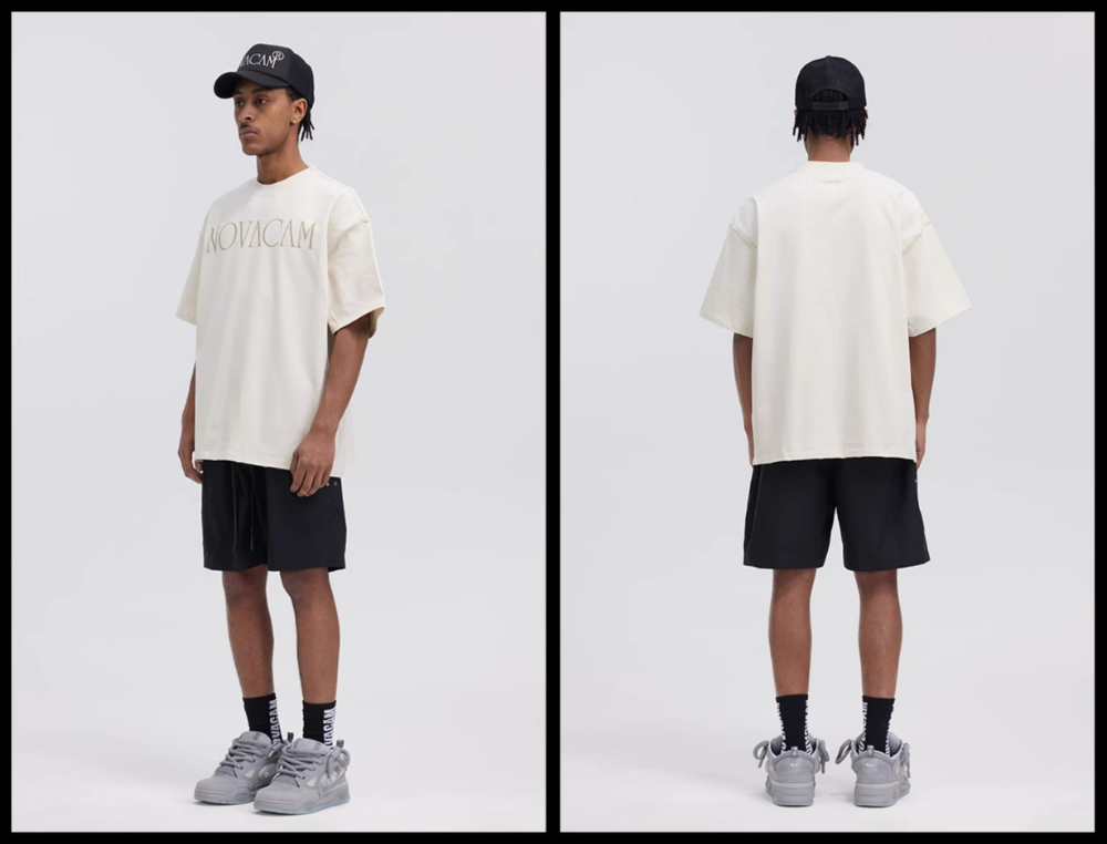 NOVACAM Simple Logo Ground Edge Backstitch Tee | Face 3 Face