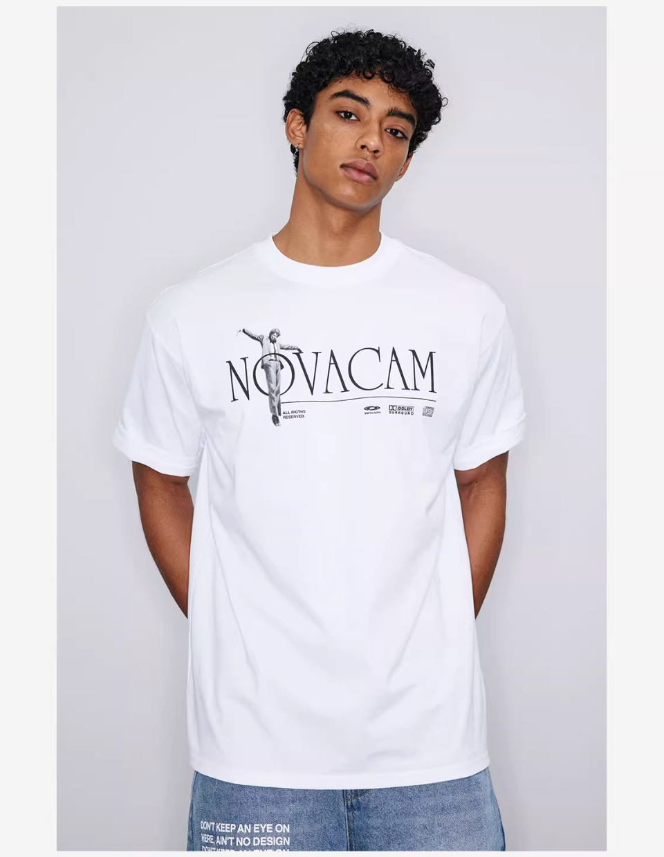 NOVACAM Letter Print Logo Tee | Face 3 Face