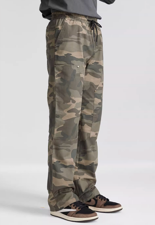 NOVACAM Camouflage Studded Double Knee Functional Pants | Face 3 Face