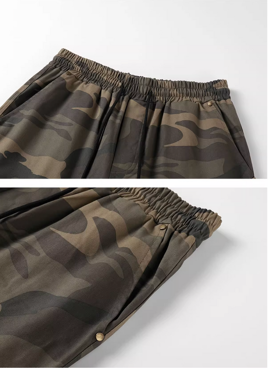 NOVACAM Camouflage Studded Double Knee Functional Pants | Face 3 Face