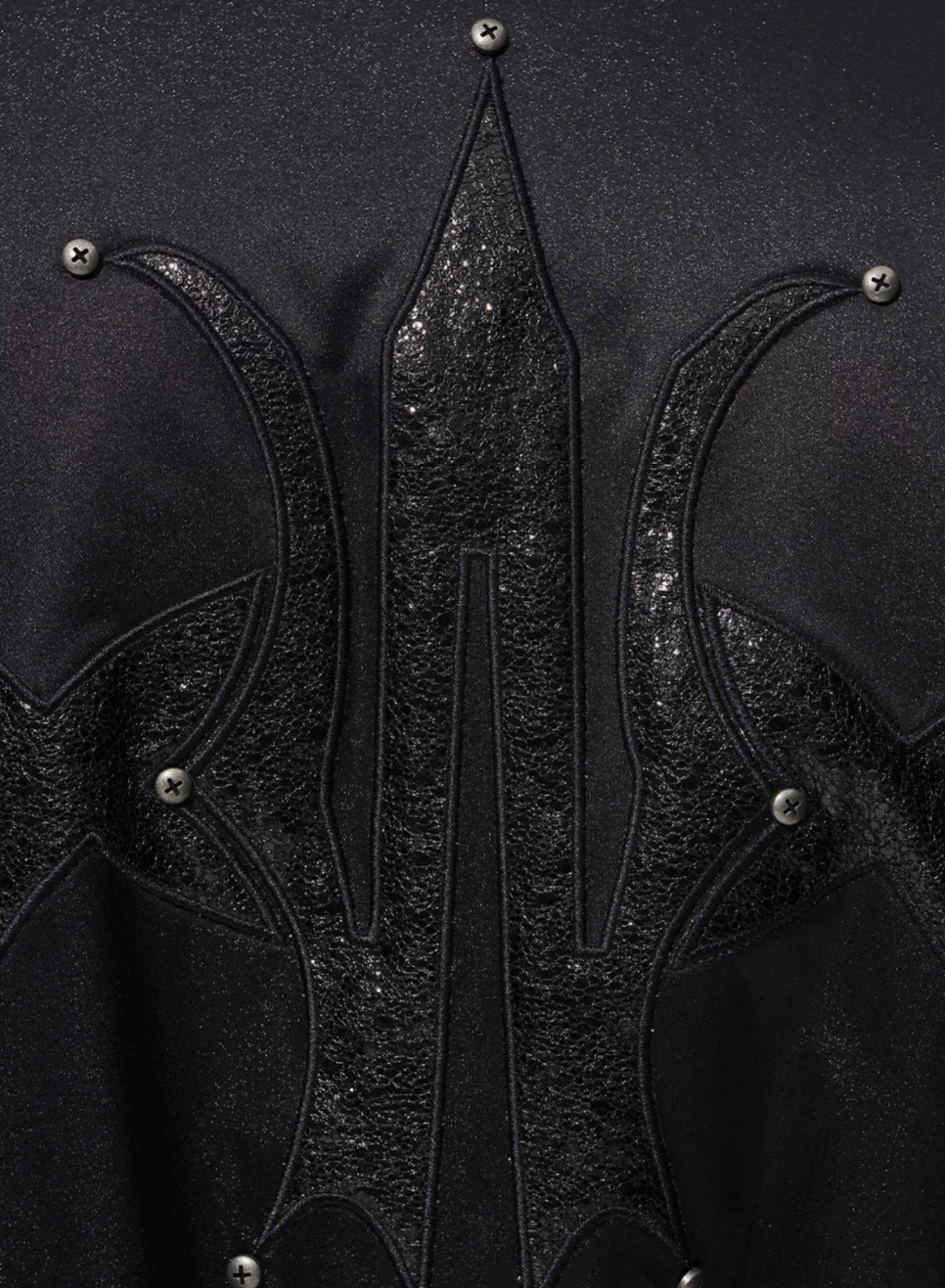 BLIND NO PLAN Leather Patch Studded Hooded Short Bomber Jacket | Face 3 Face