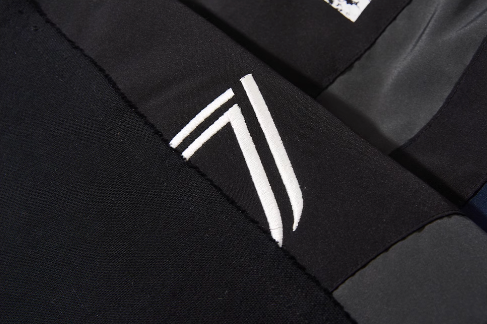 BLIND NO PLAN Colorblocked Embroidered Hooded Track Jacket | Face 3 Face