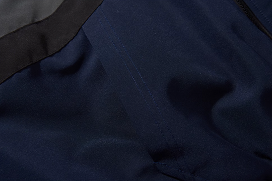 BLIND NO PLAN Colorblocked Embroidered Hooded Track Jacket | Face 3 Face