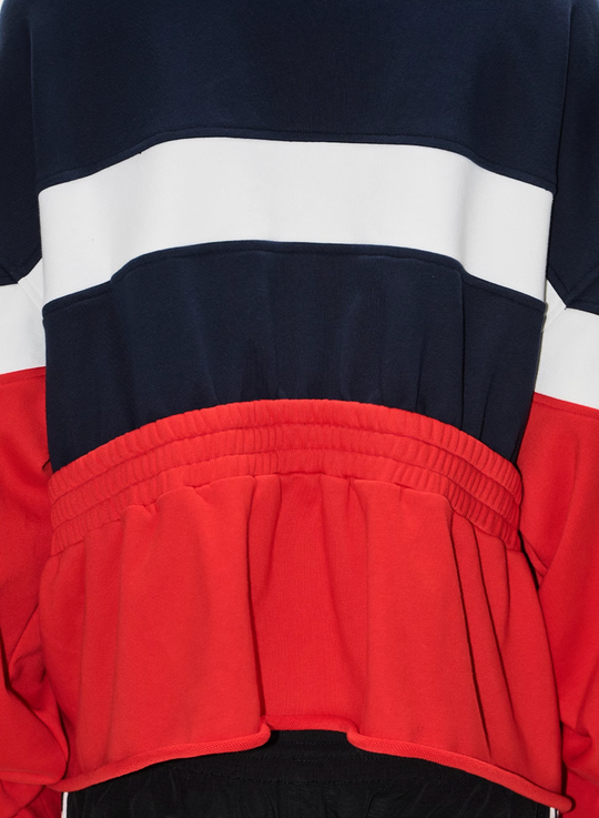 BLIND NO PLAN Colorblocked High Neck Jersey Track Jacket | Face 3 Face