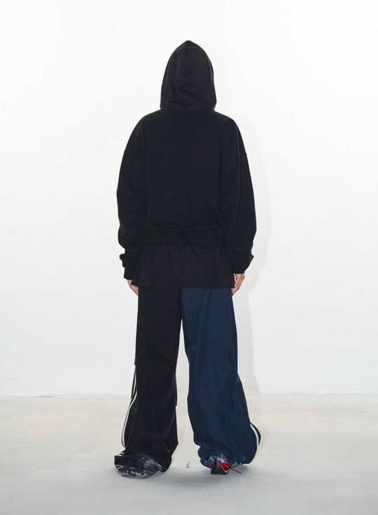 BLIND NO PLAN Layered Design Printed Hoodie | Face 3 Face