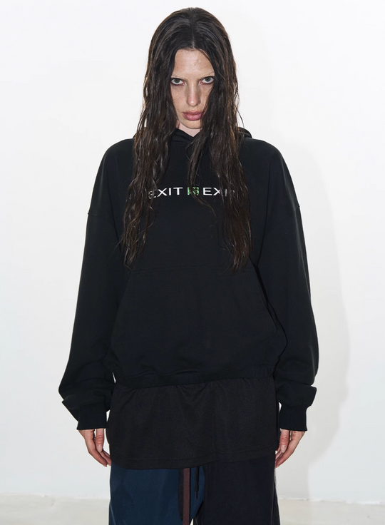 BLIND NO PLAN Layered Design Printed Hoodie | Face 3 Face