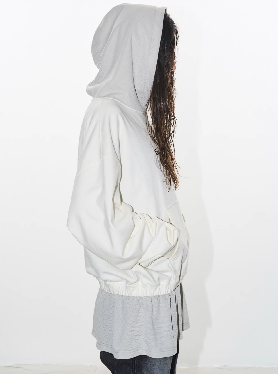 BLIND NO PLAN Layered Design Printed Hoodie | Face 3 Face