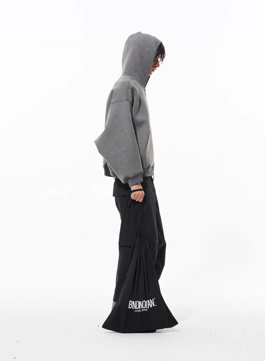 BLIND NO PLAN 3D Reconstructed Inverted Sleeves Zip-Up Hoodie | Face 3 Face