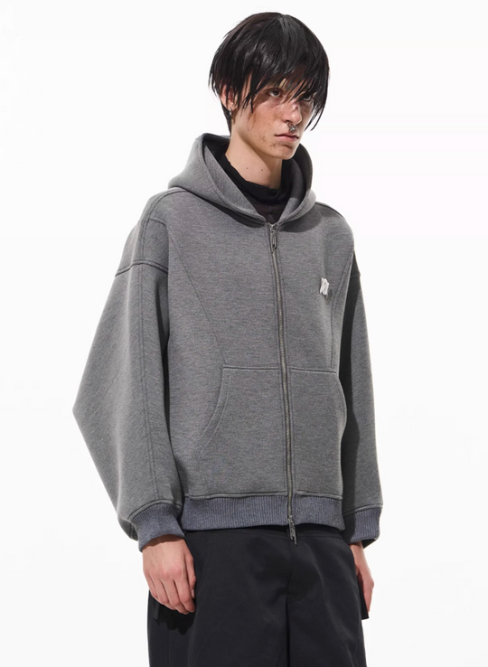 BLIND NO PLAN 3D Reconstructed Inverted Sleeves Zip-Up Hoodie | Face 3 Face
