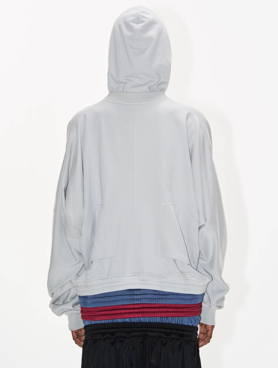BLIND NO PLAN Multi-Layered Reconstructed Screen-Printed Hoodie | Face 3 Face