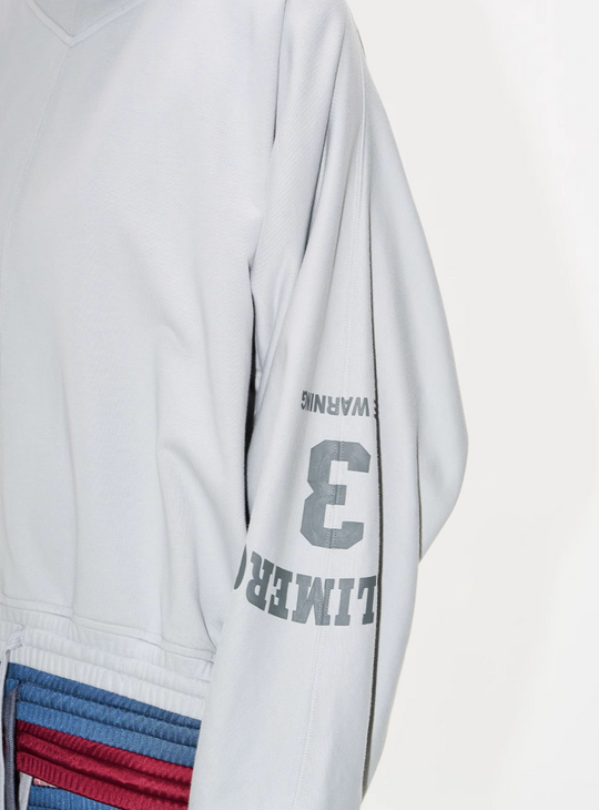 BLIND NO PLAN Multi-Layered Reconstructed Screen-Printed Hoodie | Face 3 Face