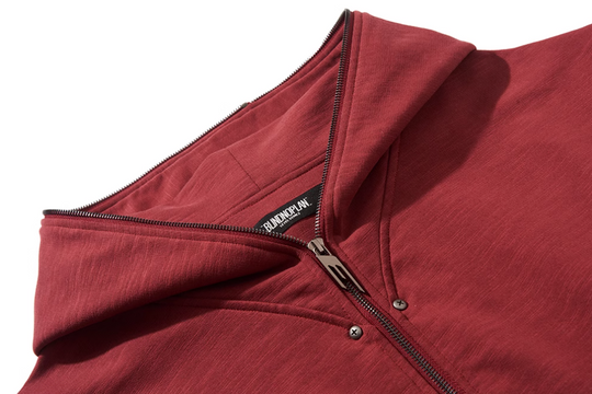 BLIND NO PLAN Logo Studded Embellished Zip-Up Hoodie | Face 3 Face