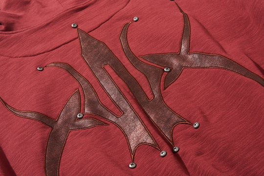 BLIND NO PLAN Logo Studded Embellished Zip-Up Hoodie | Face 3 Face