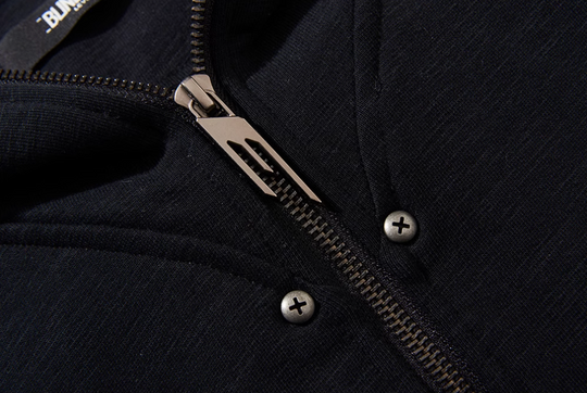 BLIND NO PLAN Logo Studded Embellished Zip-Up Hoodie | Face 3 Face