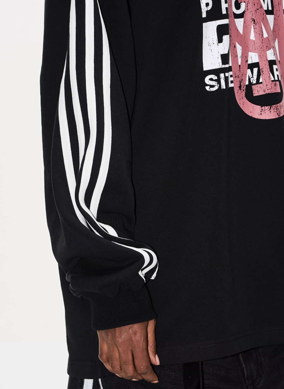 BLIND NO PLAN Sports Contrast Stitching Print Sweatshirt | Face 3 Face