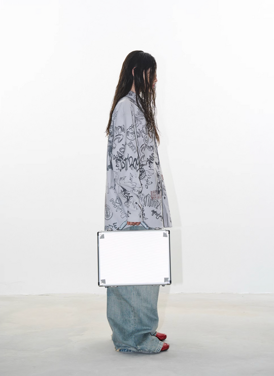 BLIND NO PLAN Graffiti Digital Print Long Sleeve Shirt | Face 3 Face