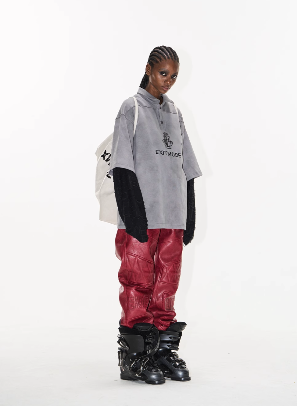 BLIND NO PLAN Cloud Shadow Distressed Dye Printed Polo | Face 3 Face