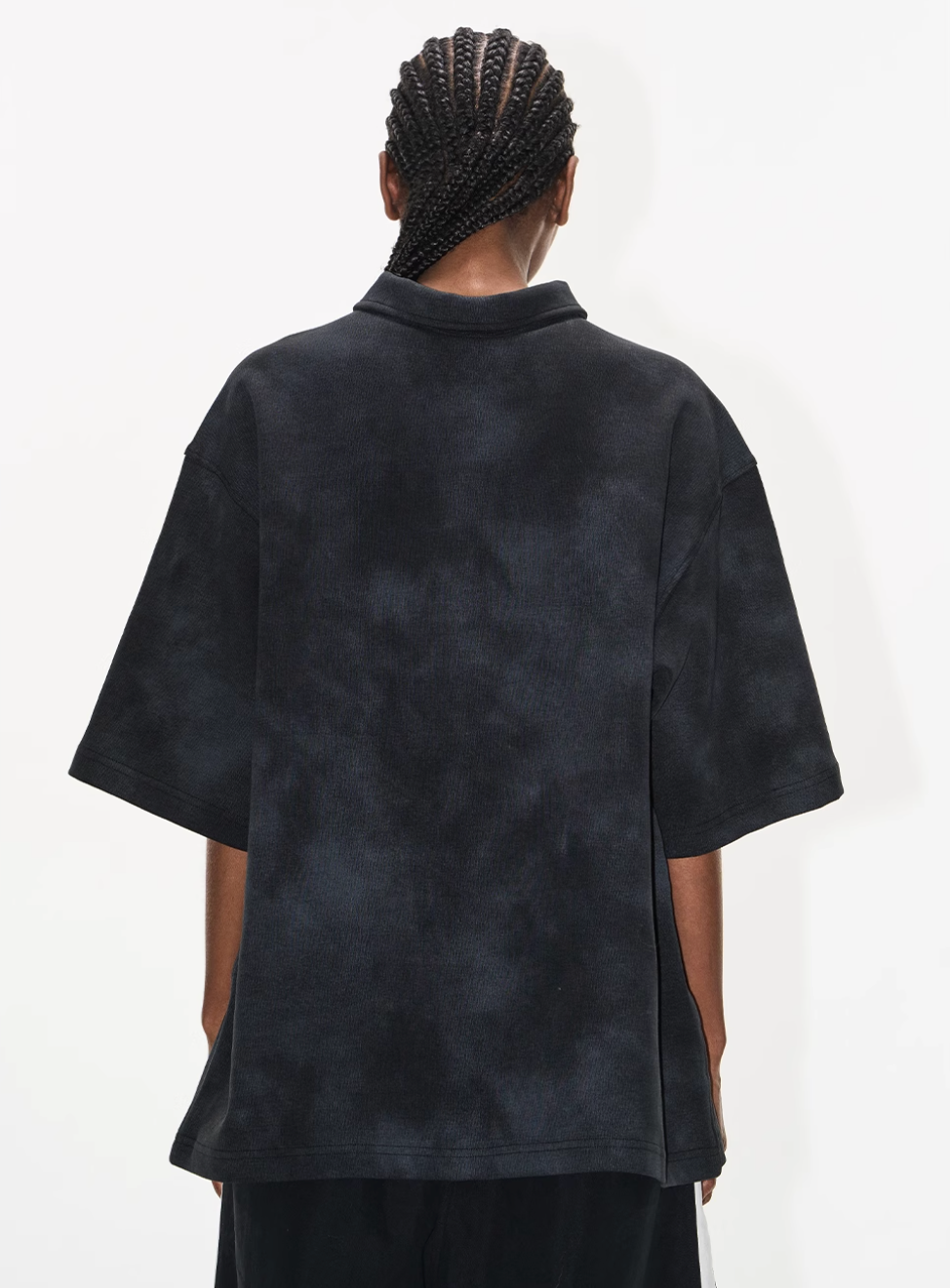 BLIND NO PLAN Cloud Shadow Distressed Dye Printed Polo | Face 3 Face