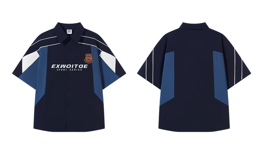 BLIND NO PLAN EXITMODE Colorblocked Sports Shirt | Face 3 Face