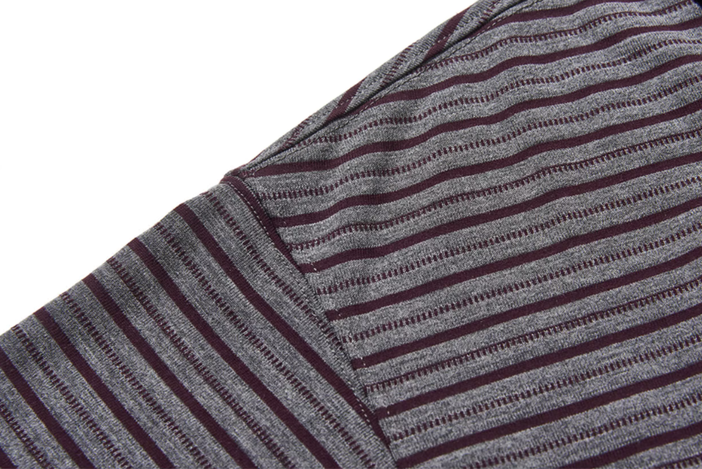 BLIND NO PLAN Striped Raw-Edge Patch Polo | Face 3 Face