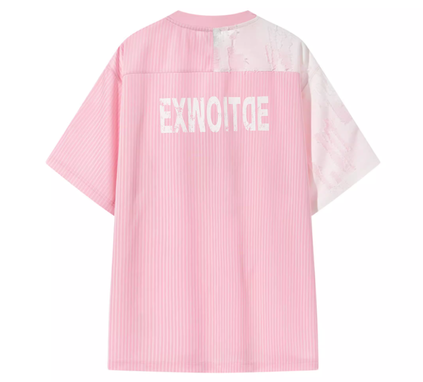 BLIND NO PLAN Colorblocked sports Jersey Tee | Face 3 Face