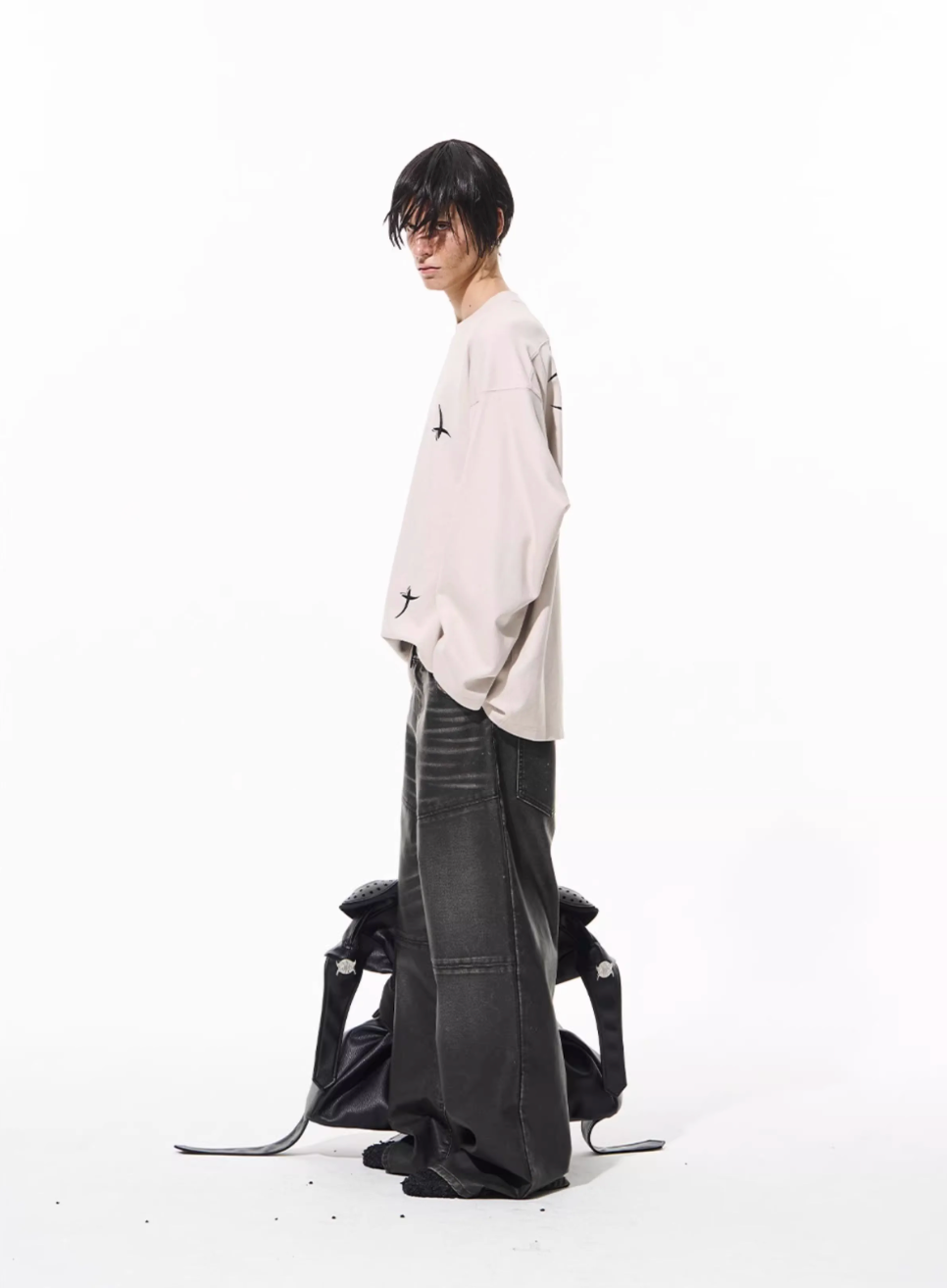 BLIND NO PLAN 3D Glue Technology Printed Long Sleeve Tee | Face 3 Face