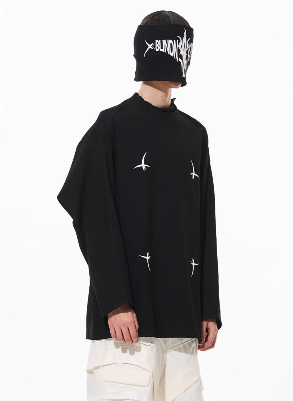 BLIND NO PLAN 3D Glue Technology Printed Long Sleeve Tee | Face 3 Face