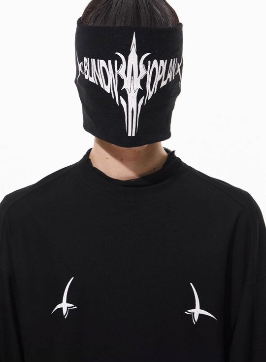 BLIND NO PLAN 3D Glue Technology Printed Long Sleeve Tee | Face 3 Face