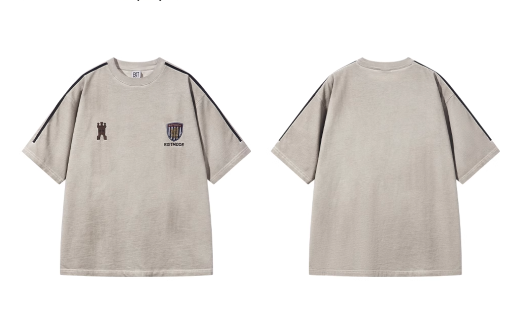 BLIND NO PLAN Distressed Washed Sports Badge Tee | Face 3 Face