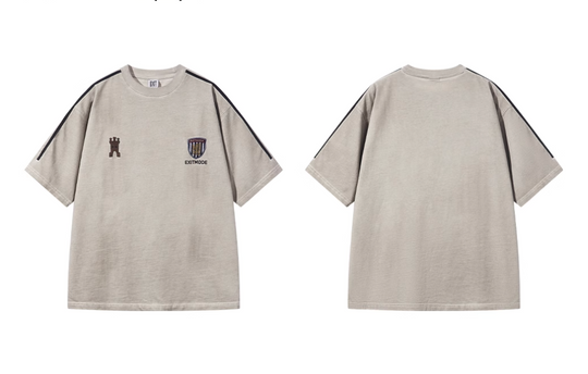 BLIND NO PLAN Distressed Washed Sports Badge Tee | Face 3 Face