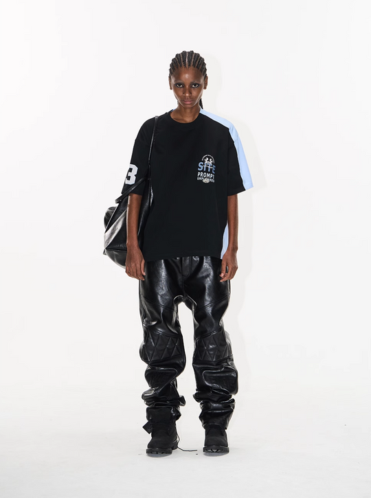 BLIND NO PLAN Colorblocked Reworked Sports Tee (Loose & Slim Fit Options) | Face 3 Face