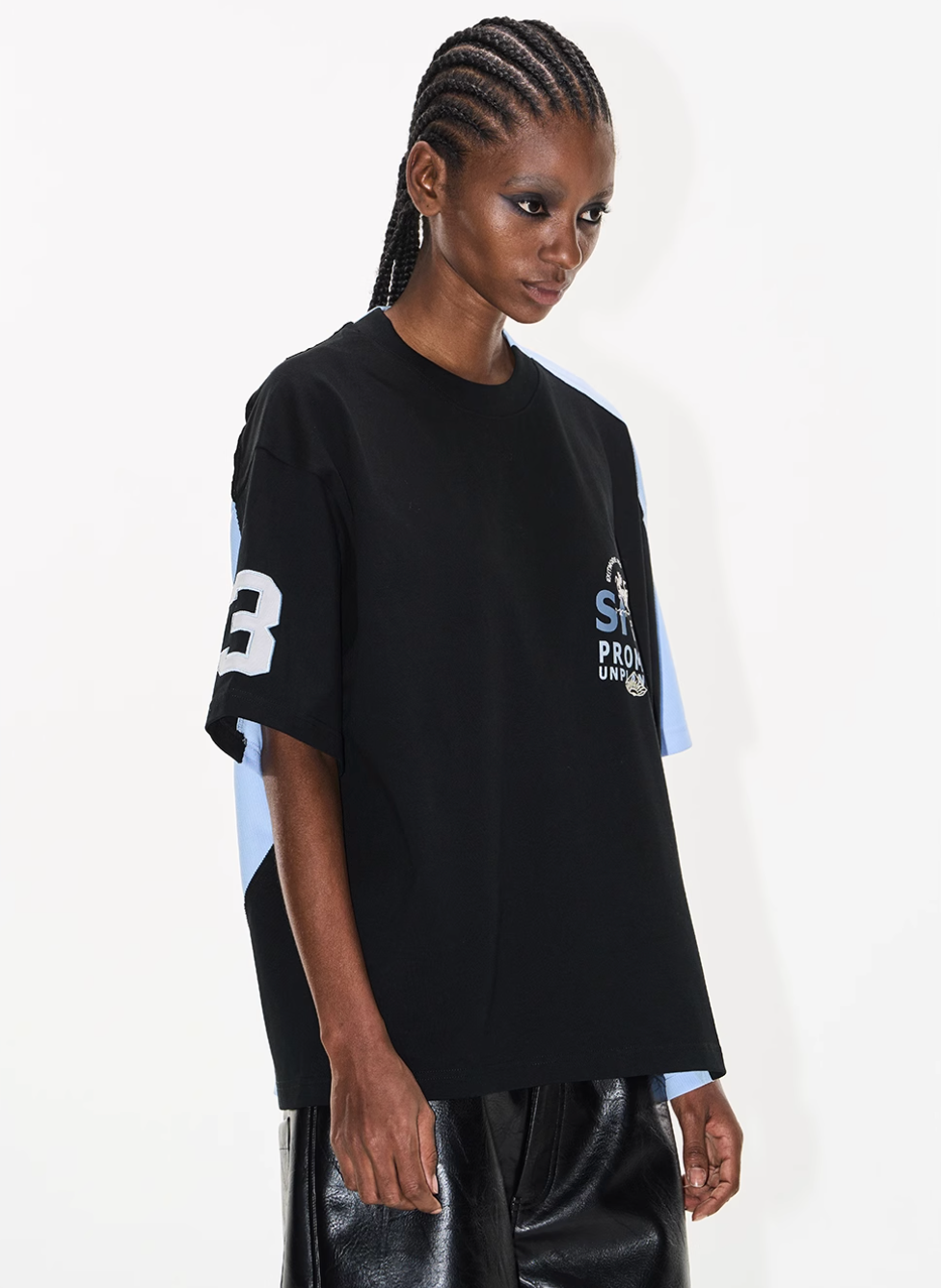 BLIND NO PLAN Colorblocked Reworked Sports Tee (Loose & Slim Fit Options) | Face 3 Face