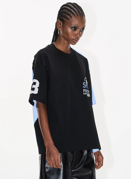 BLIND NO PLAN Colorblocked Reworked Sports Tee (Loose & Slim Fit Options) | Face 3 Face