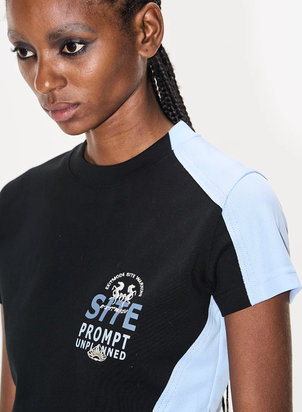 BLIND NO PLAN Colorblocked Reworked Sports Tee (Loose & Slim Fit Options) | Face 3 Face