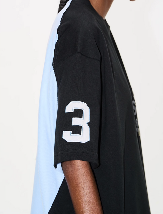 BLIND NO PLAN Colorblocked Reworked Sports Tee (Loose & Slim Fit Options) | Face 3 Face