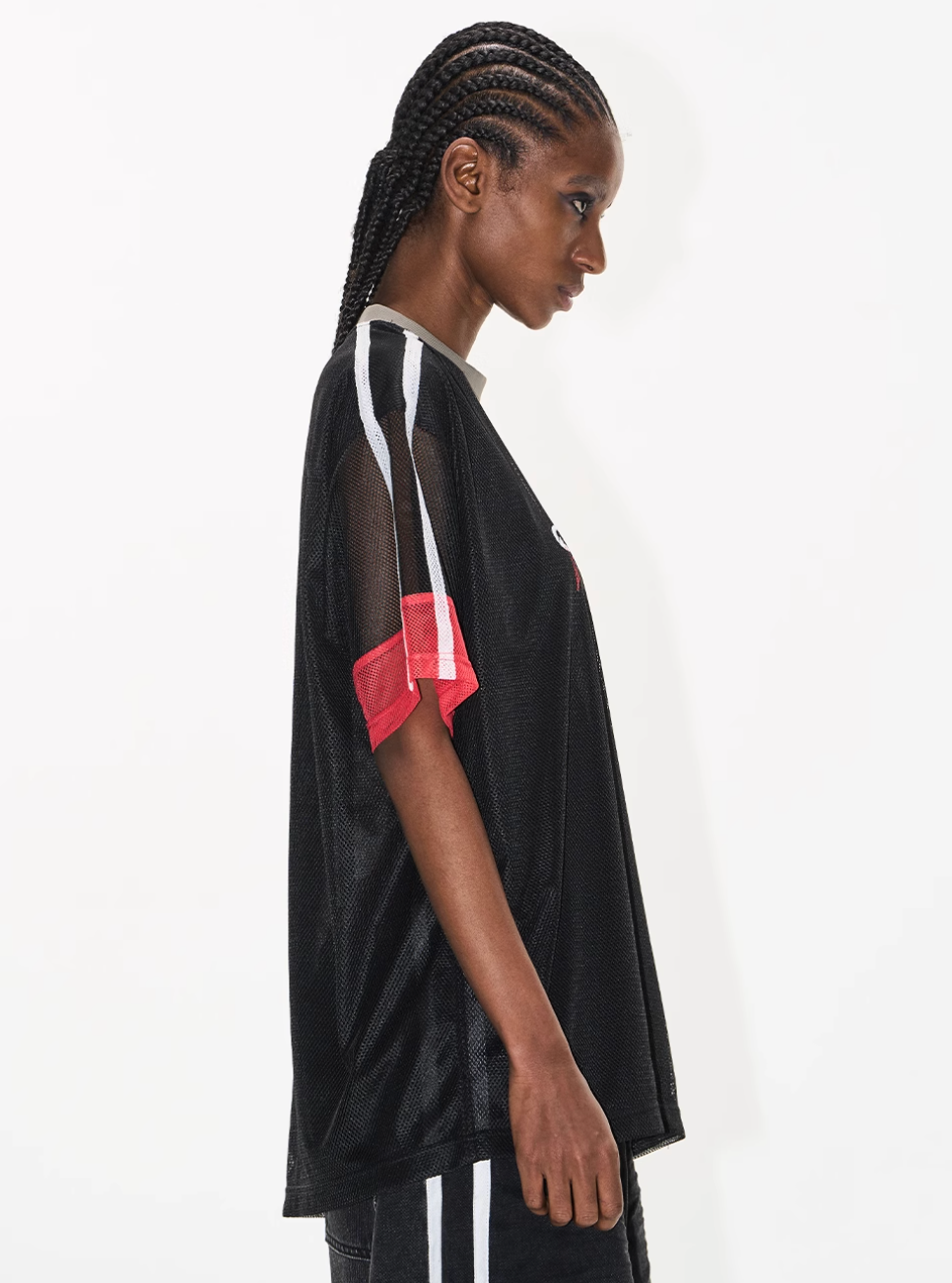 BLIND NO PLAN Color-Blocking Mesh Patchwork Sports Tee | Face 3 Face