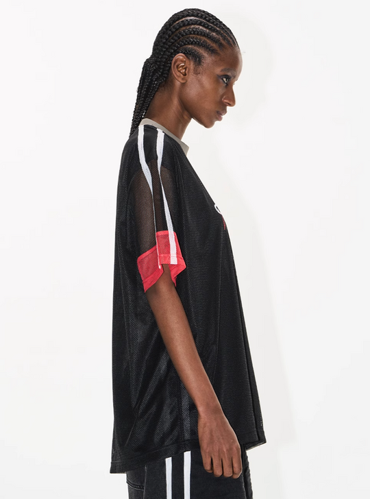 BLIND NO PLAN Color-Blocking Mesh Patchwork Sports Tee | Face 3 Face