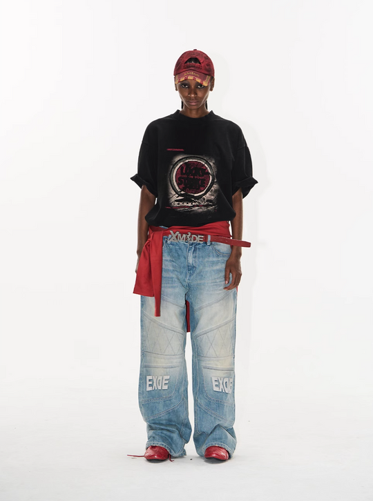 BLIND NO PLAN Washed Vintage Printed Tee | Face 3 Face