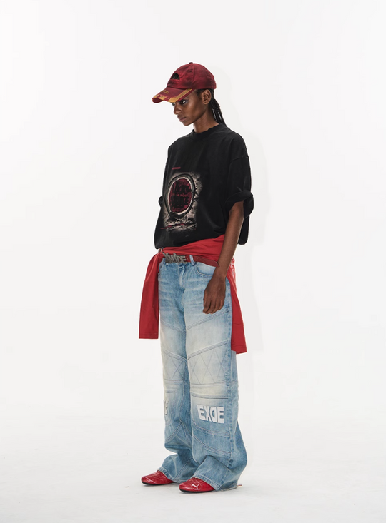 BLIND NO PLAN Washed Vintage Printed Tee | Face 3 Face